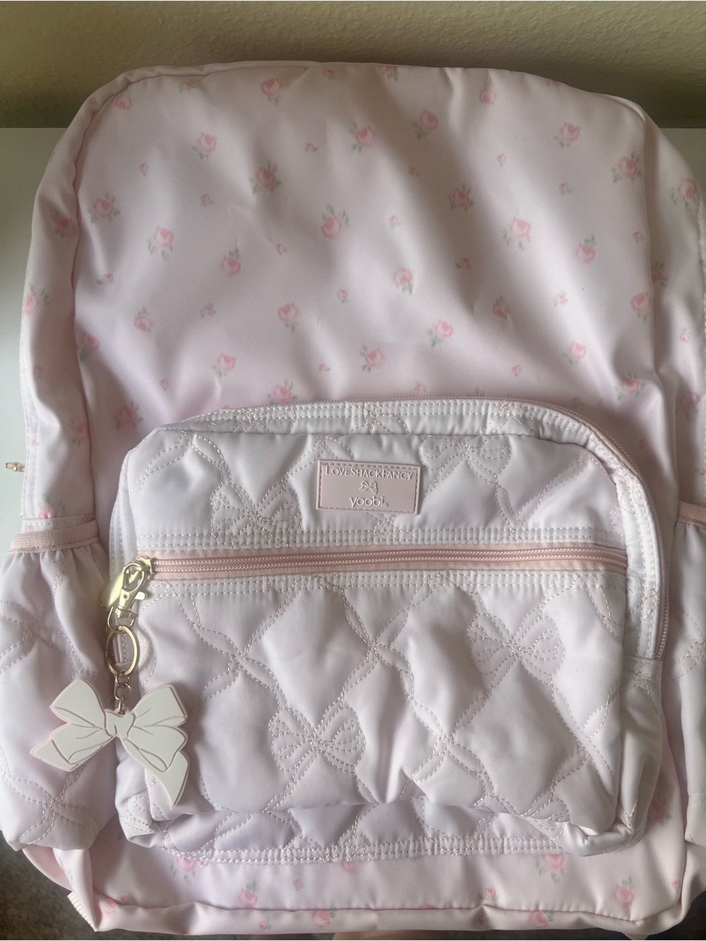 LoveShackFancy x Target x Yoobi Quilted Backpack with Bow Charm